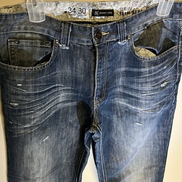 Men’s INC International Concepts Berlin Slim Straight leg jeans - Picture 2 of 4